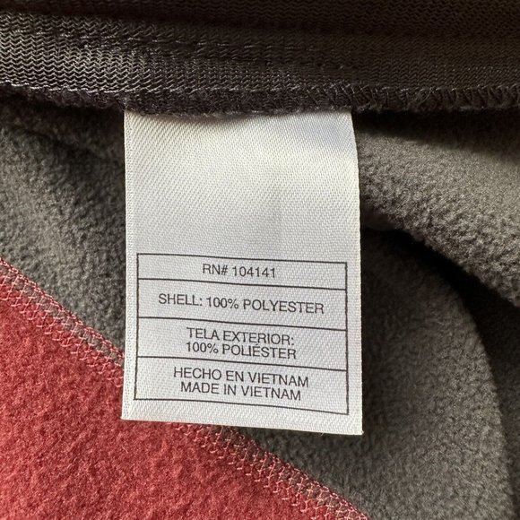 Nike ACG Sweater Womens Large Embordered Noreen Full Zip Mock Neck Fleece Maroon - Picture 13 of 14